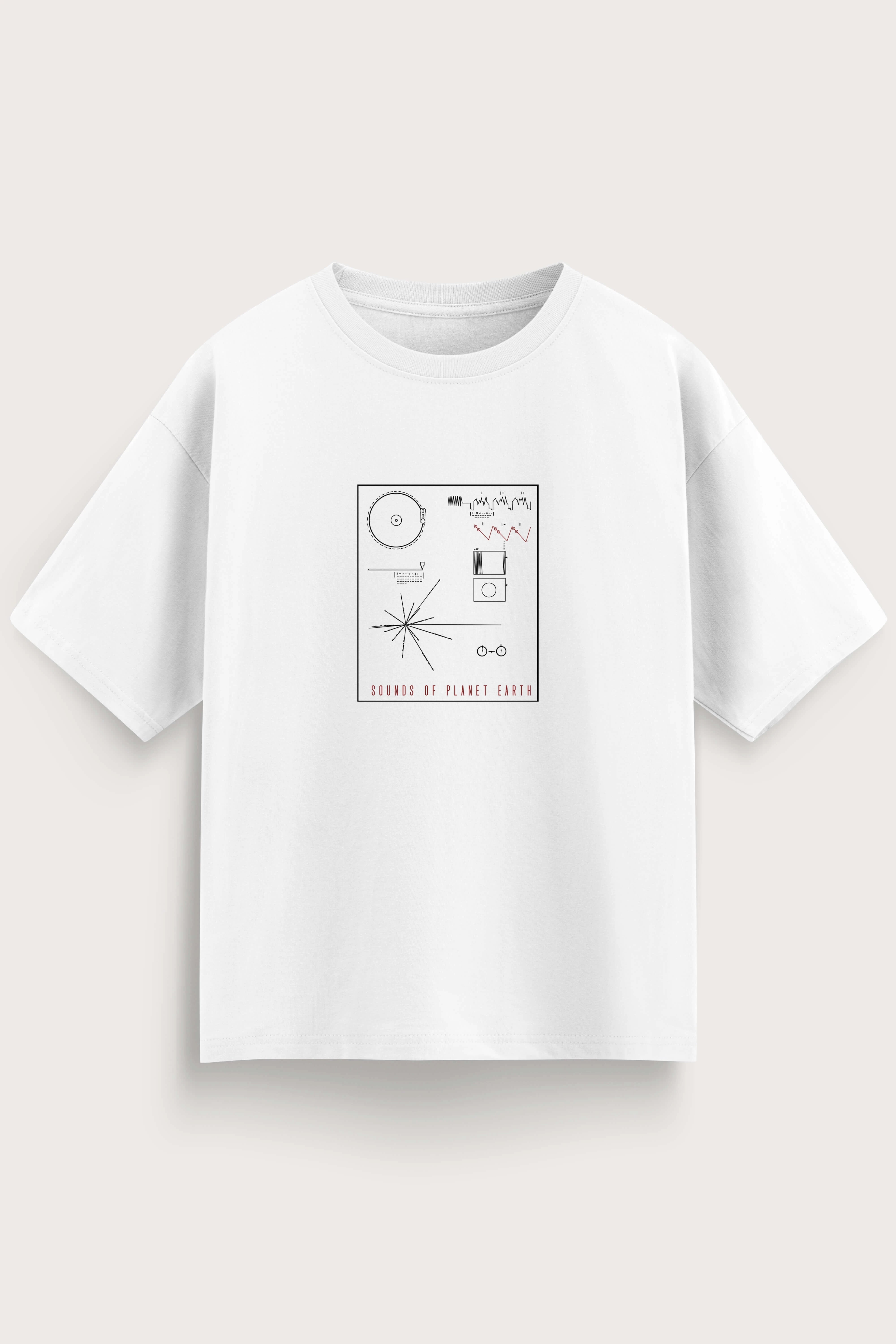 Men oversized white tshirt SOPE front