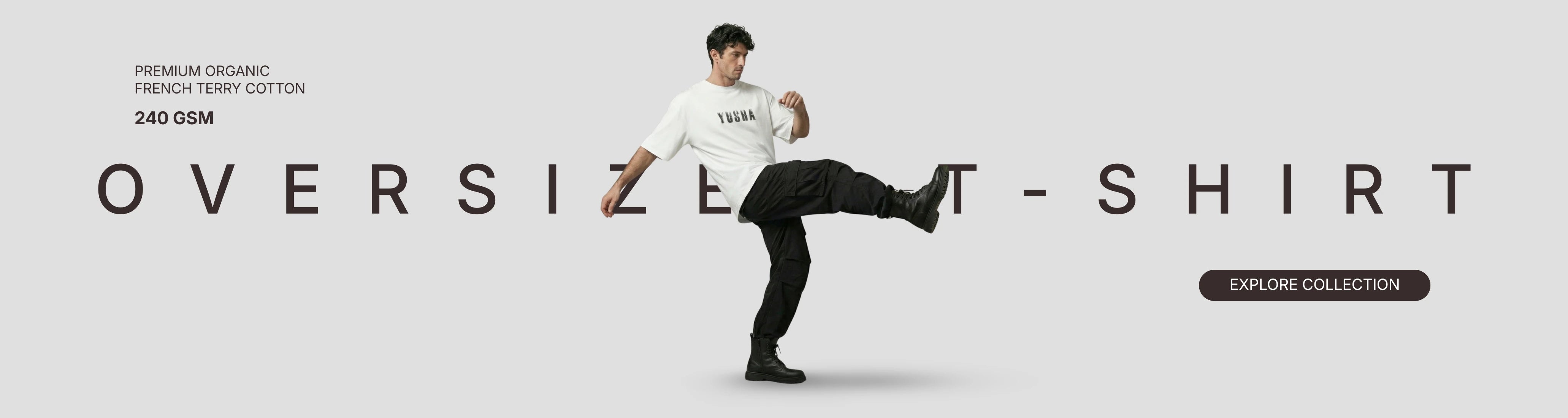 Oversized T-shirt banner