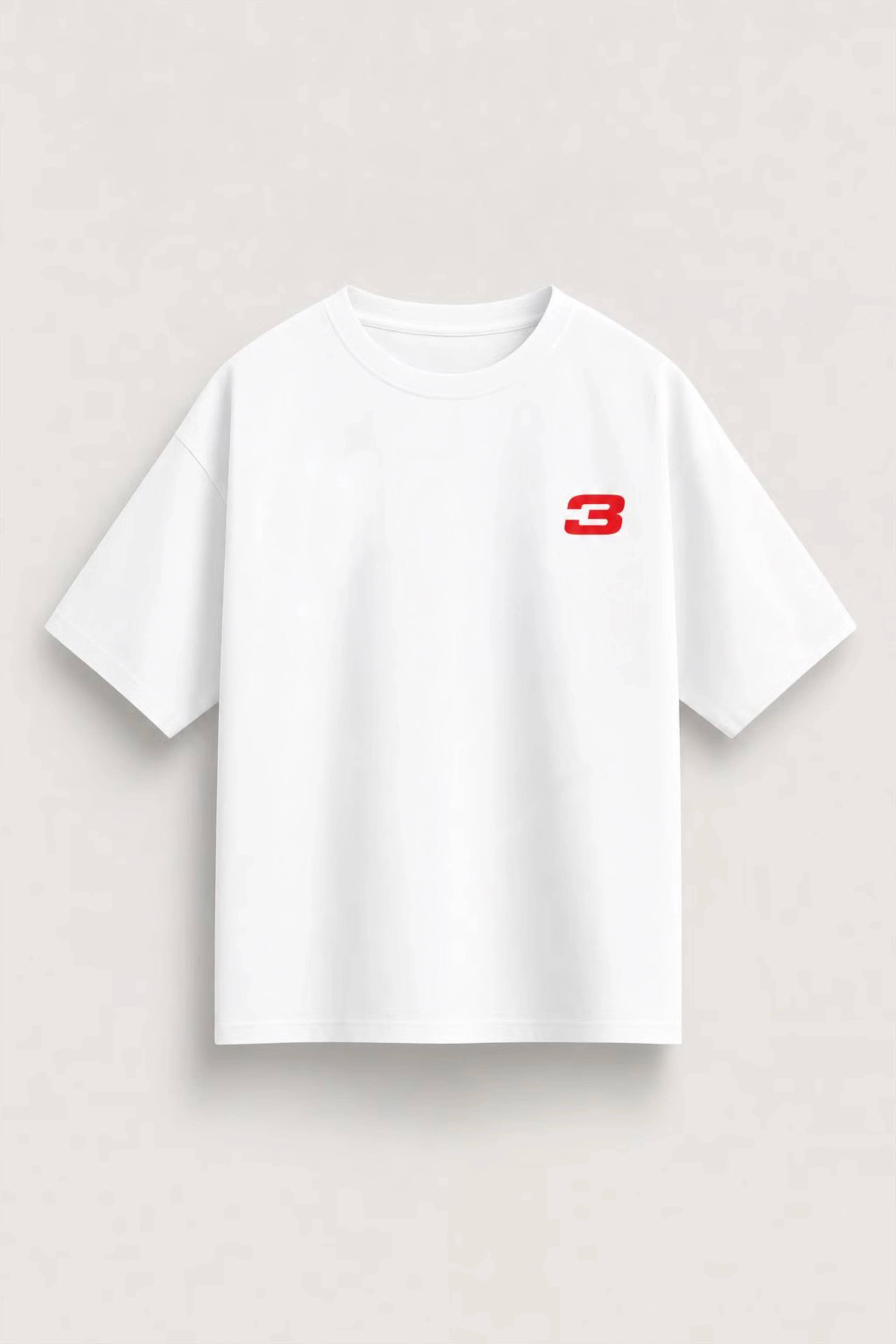 Men’s White Max Verstappen Oversized T-shirt