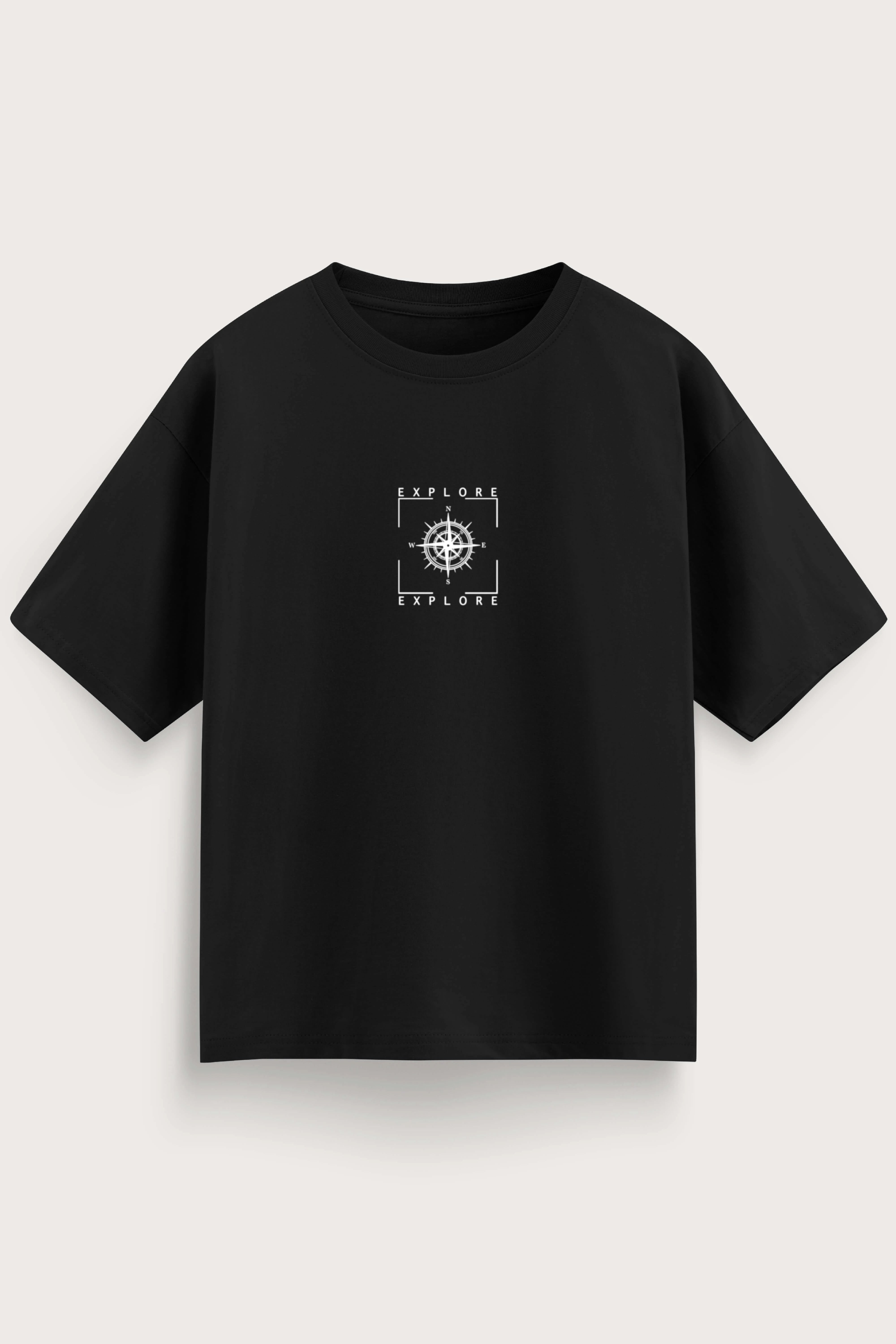 Oversized Black T-Shirt – Explore