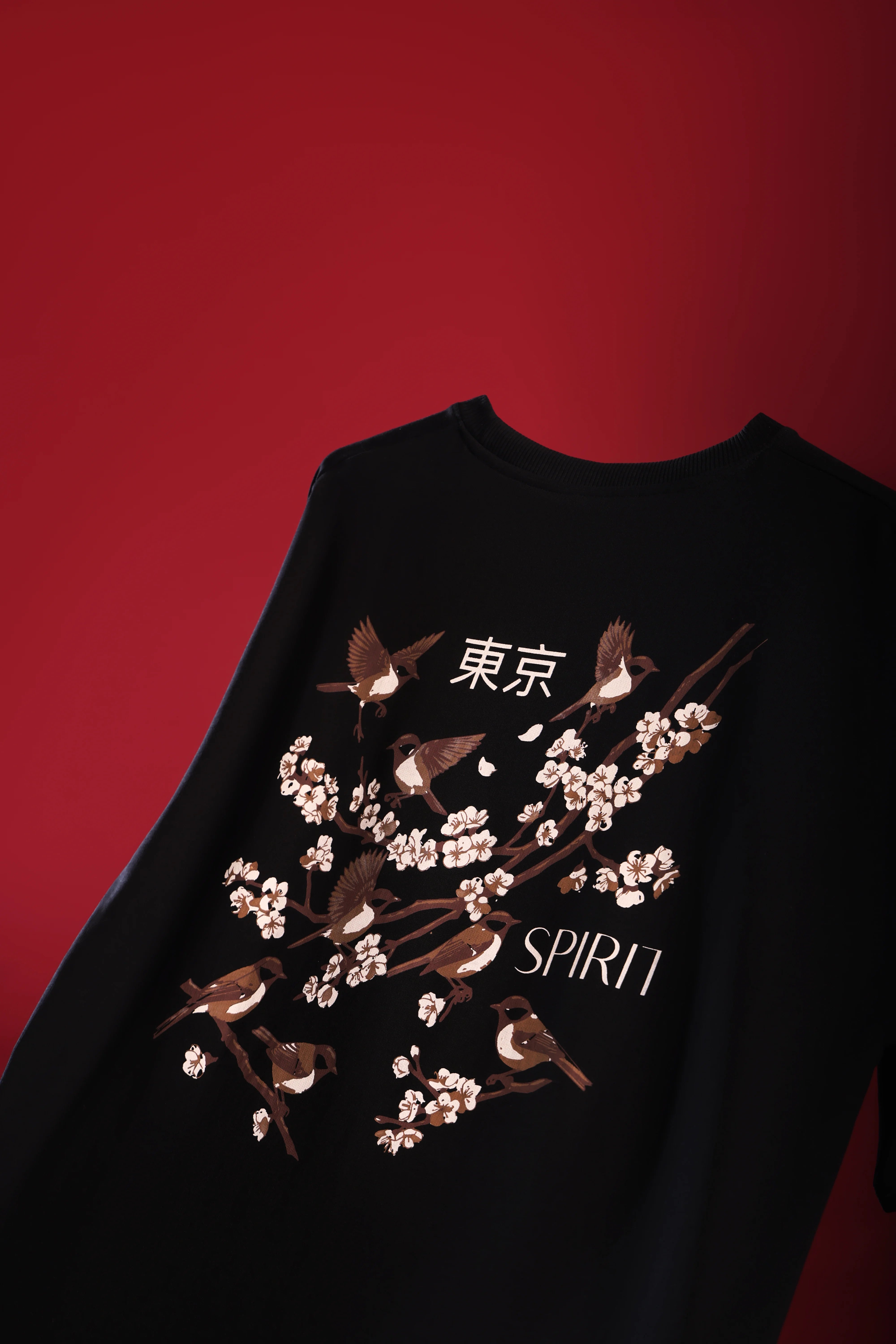 Men's Black Tokyo Spring Oversized T-Shirt