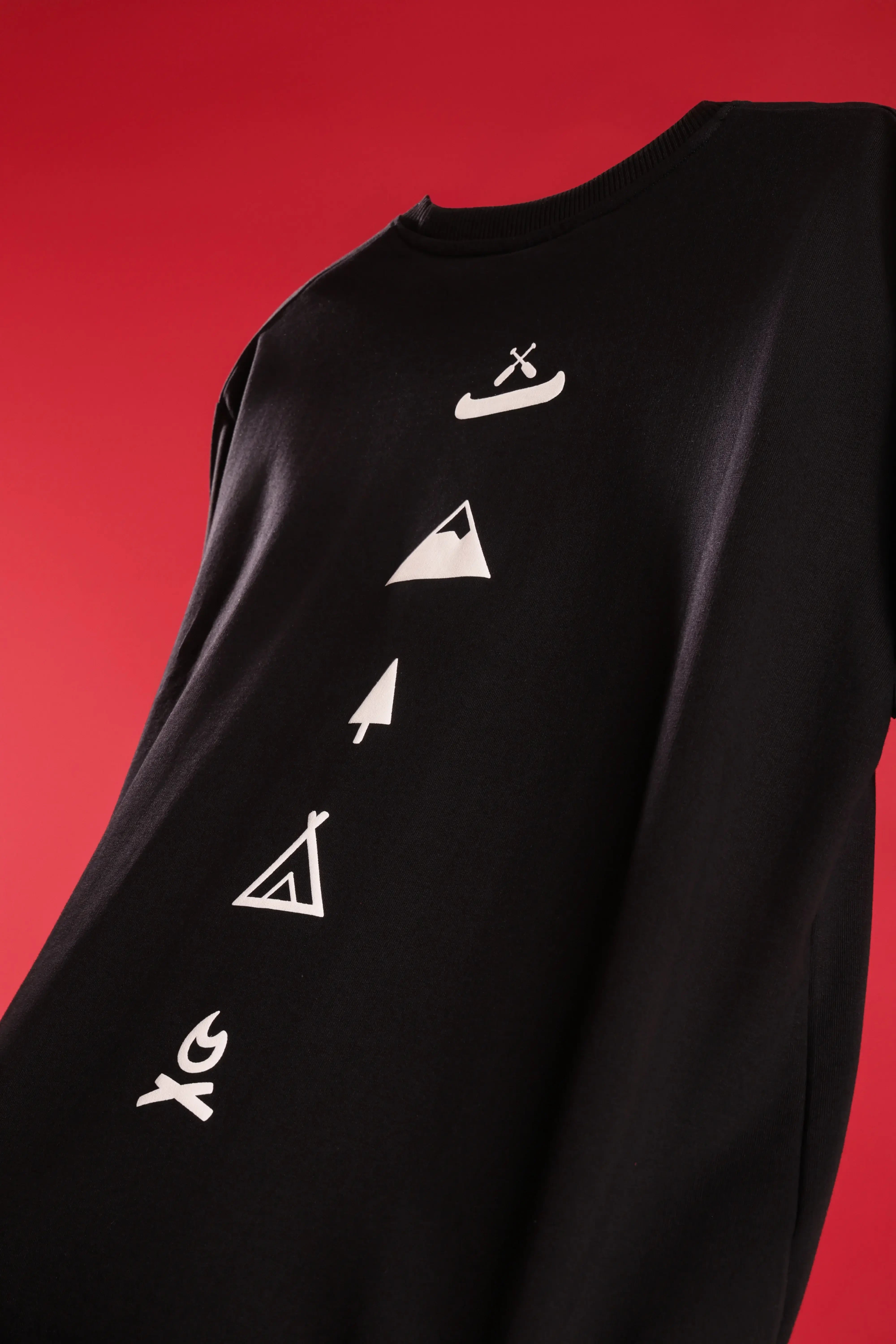 black colour men oversized t-shirt