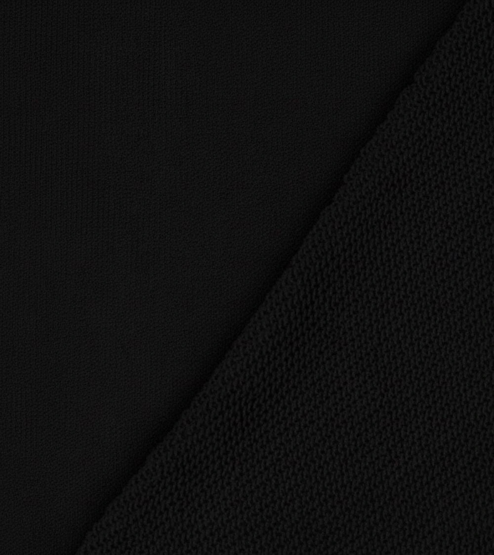 black t-shirt fabric close look