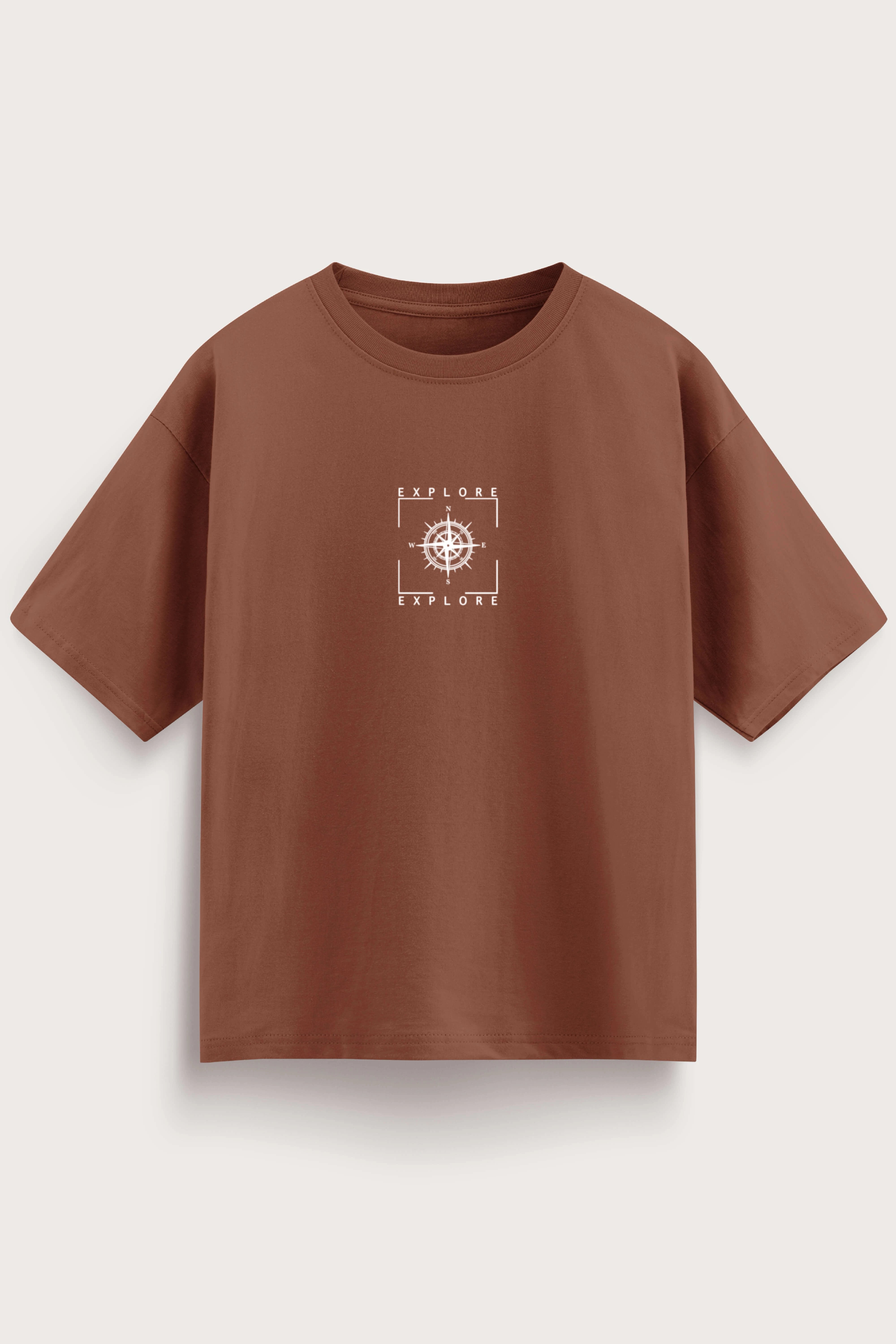 Oversized Brown T-Shirt – Explore