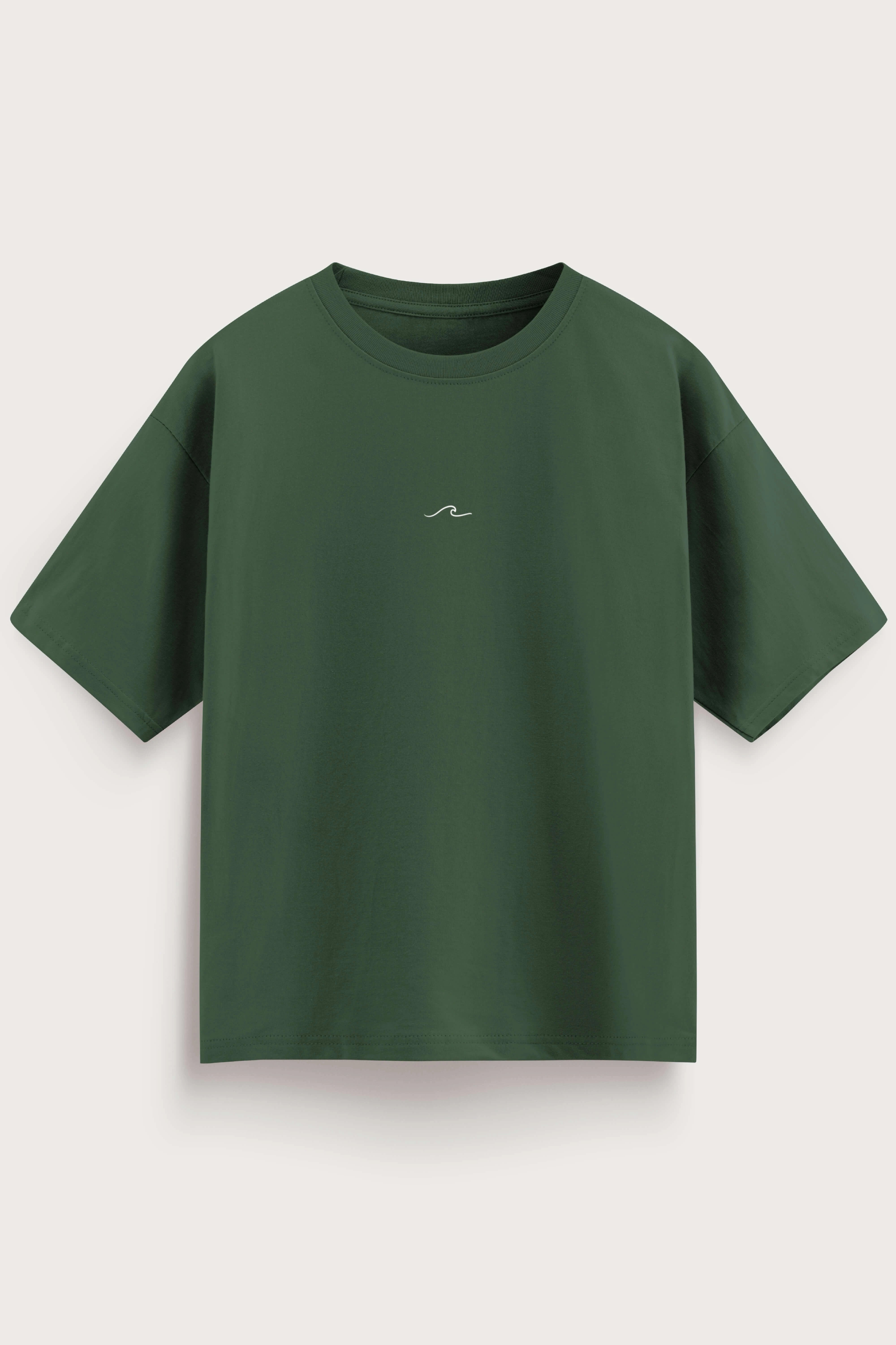 Oversized Green T-Shirt – Born to Discover