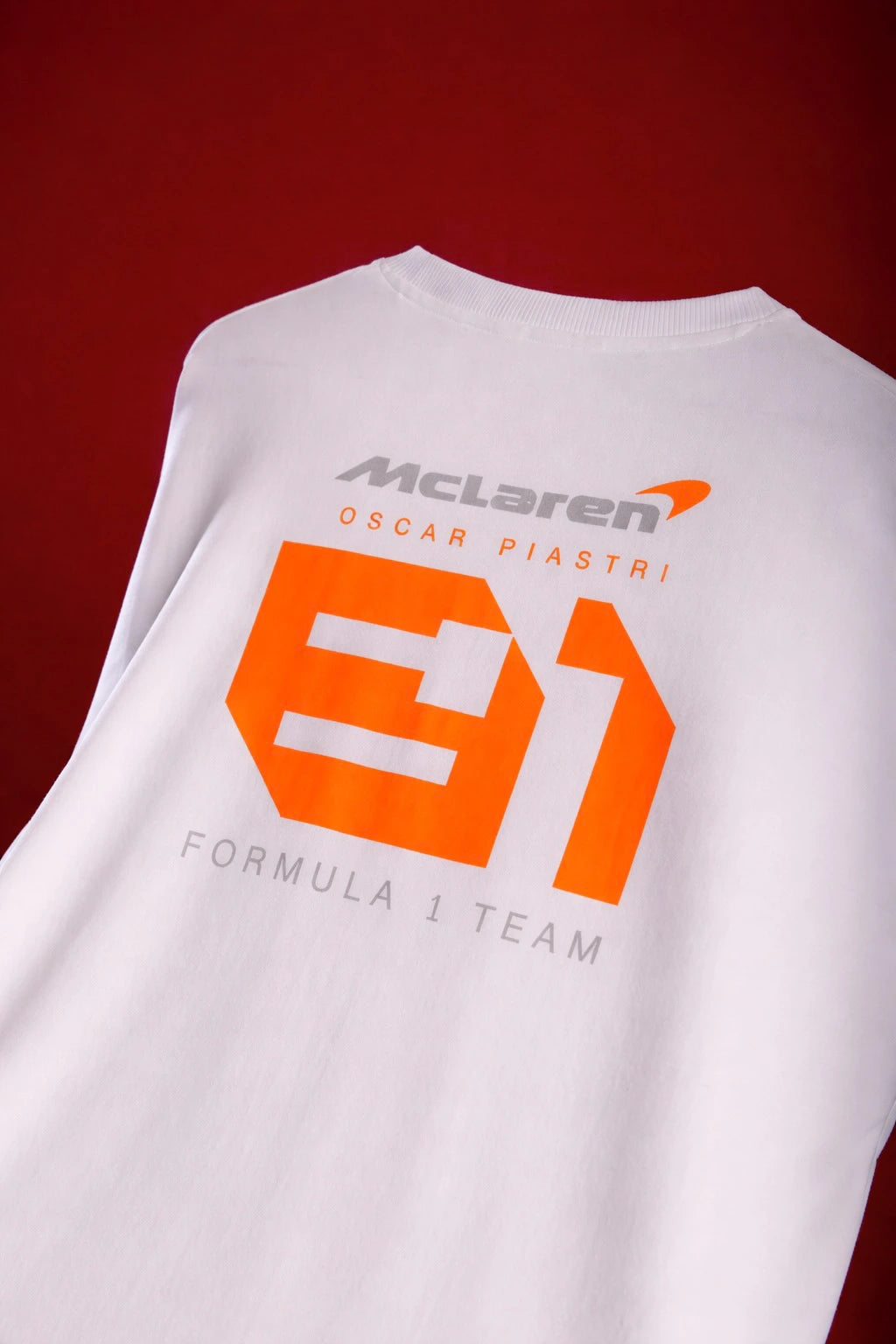 Men's White Oscar Piastri Oversized T-Shirt