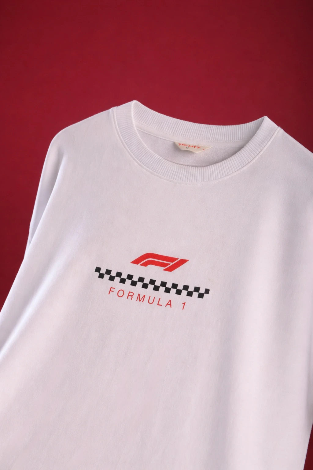 Men's White Formula 1 Oversized T-Shirt