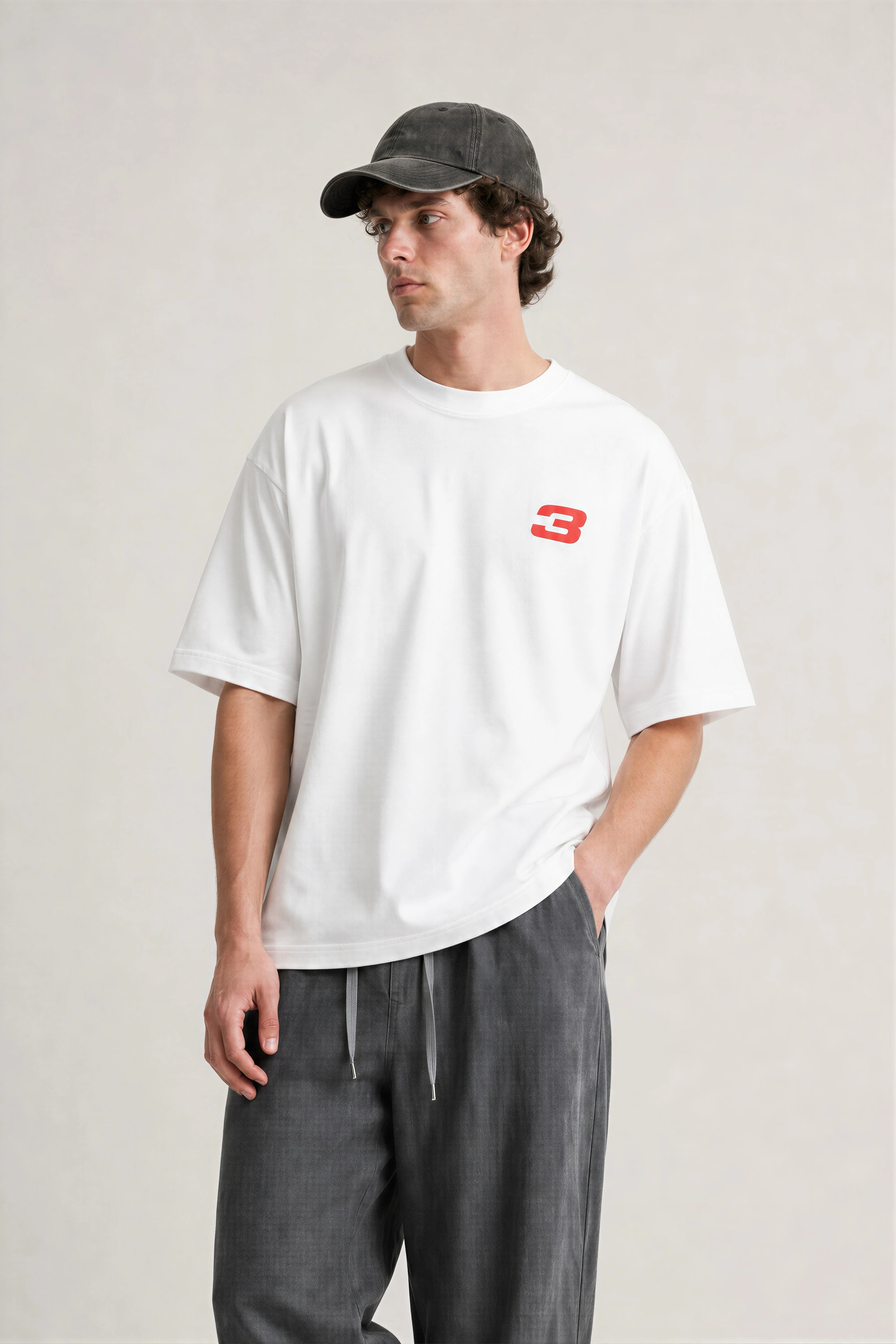 Men’s White Max Verstappen Oversized T-shirt