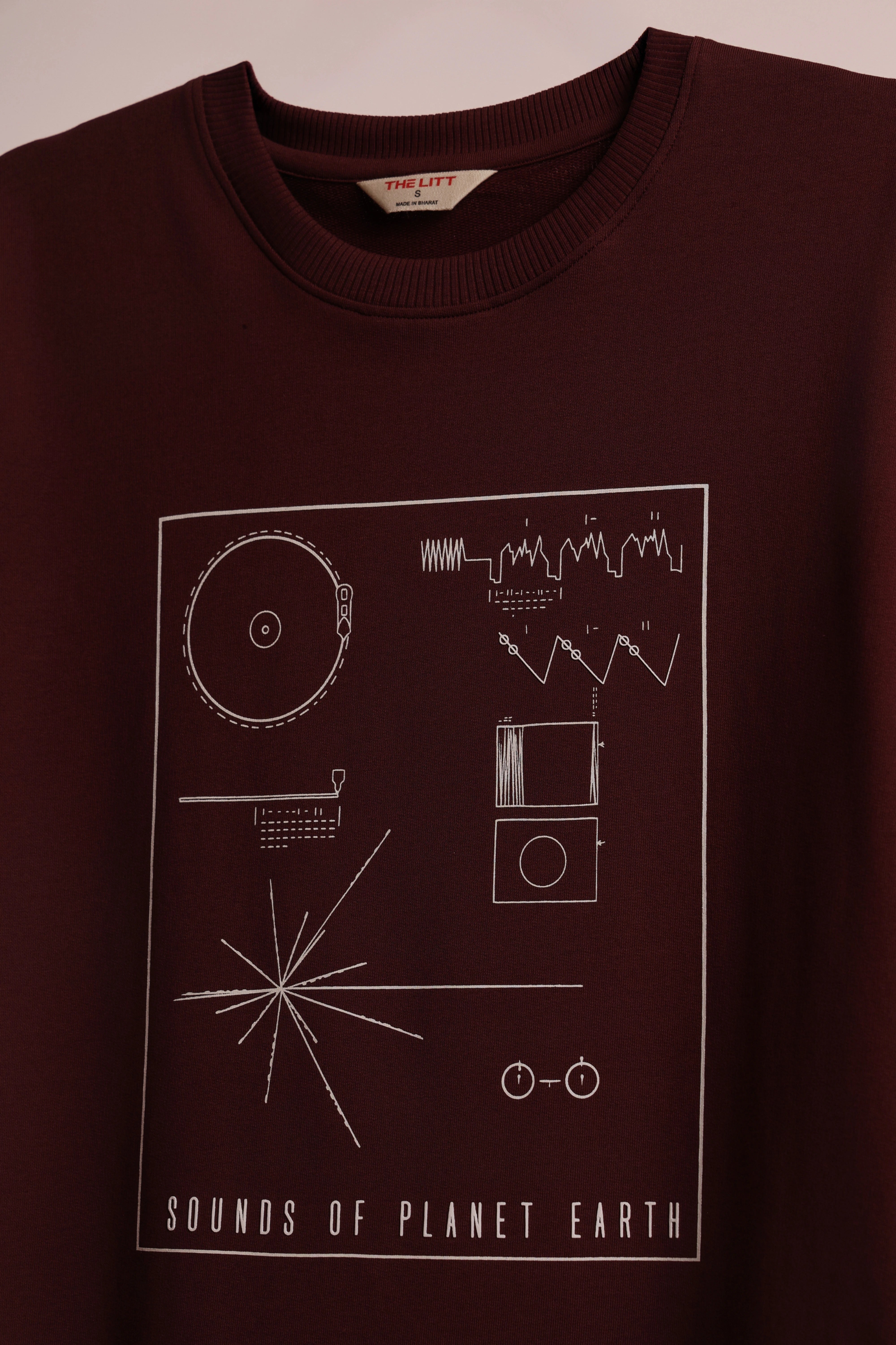 Oversized Wine T-Shirt – Sounds of earth