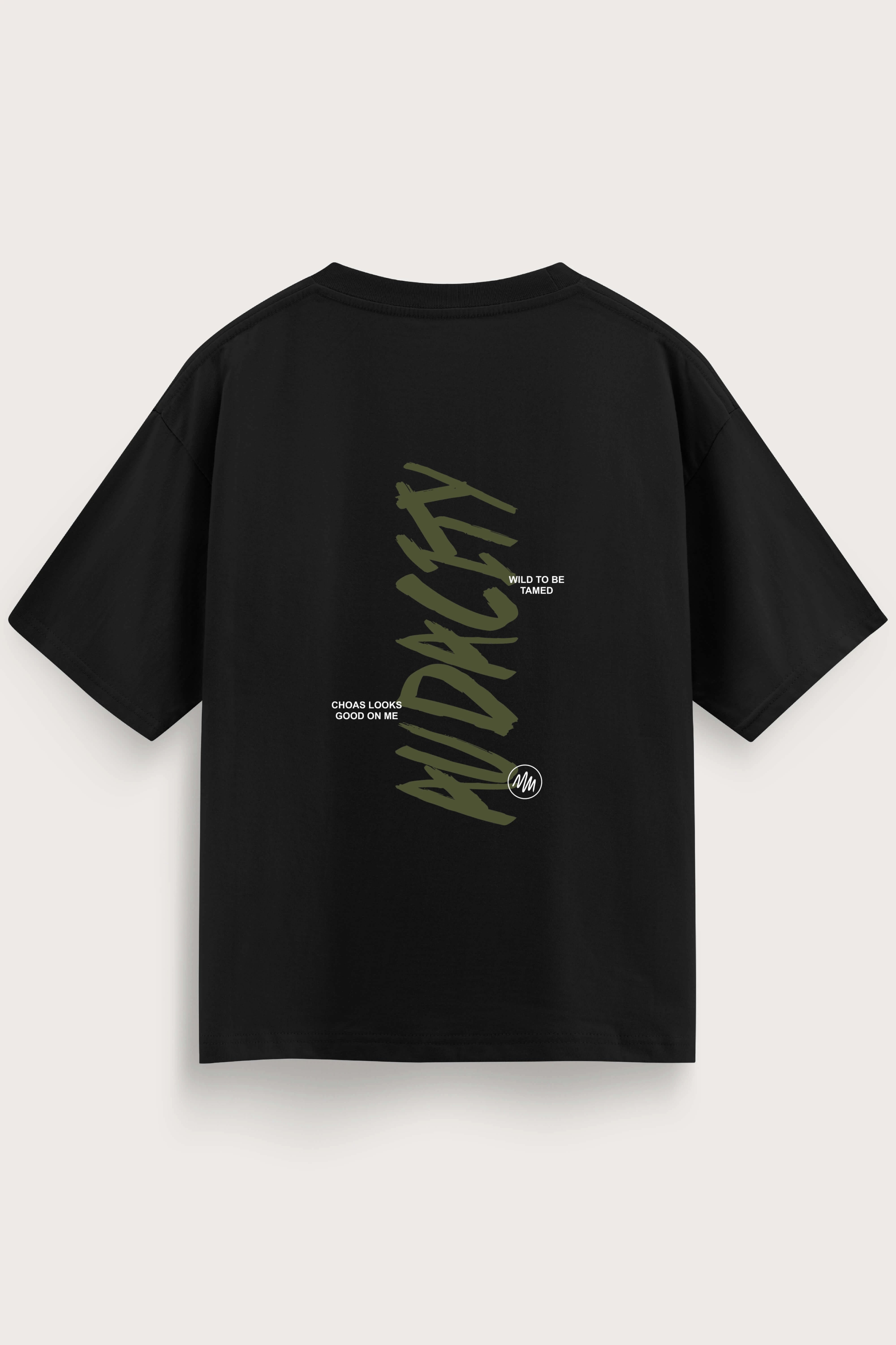 Relaxed fit Black t-shirt – Audacity