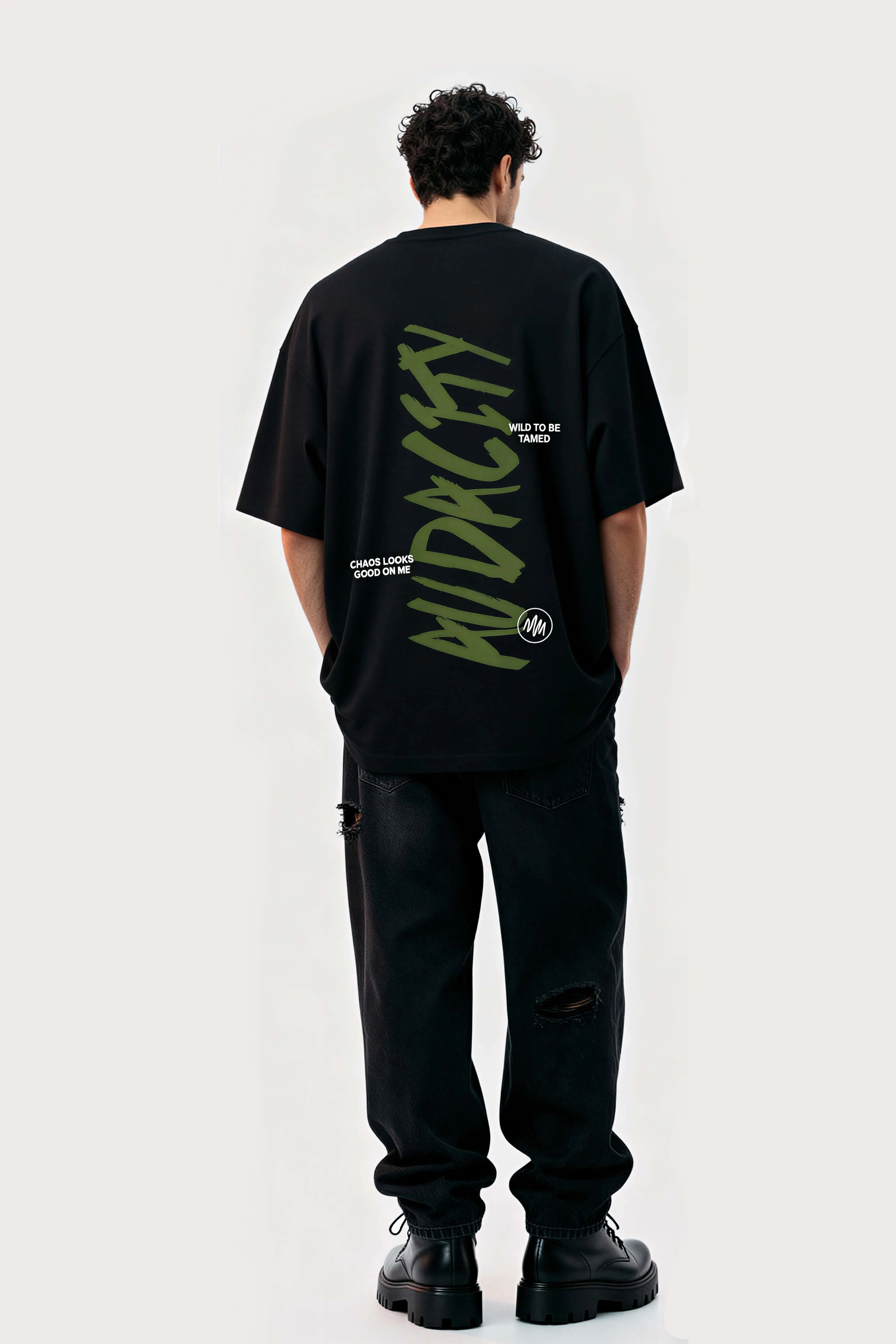 Relaxed fit Black t-shirt – Audacity