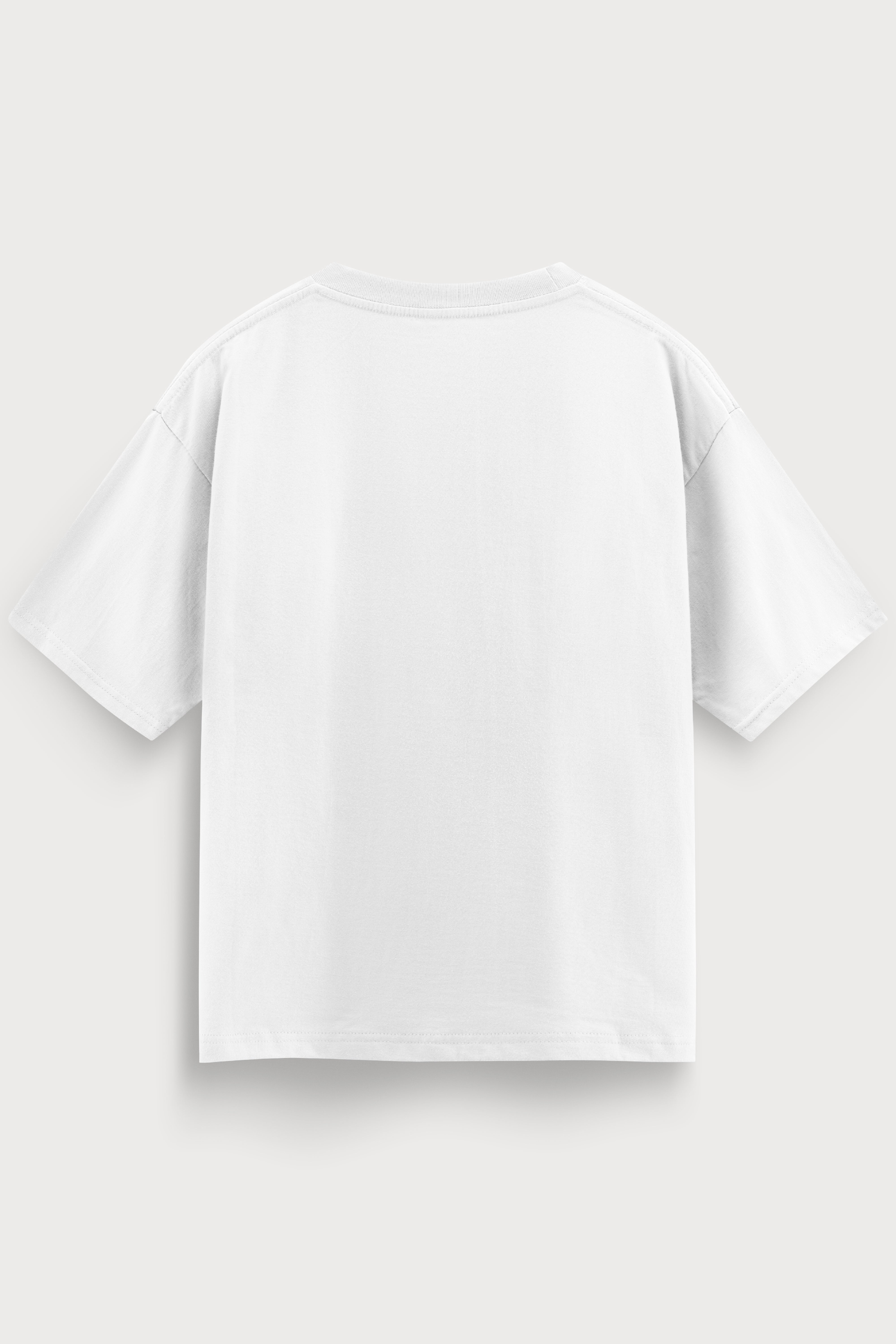 Relaxed fit white t-shirt – pie