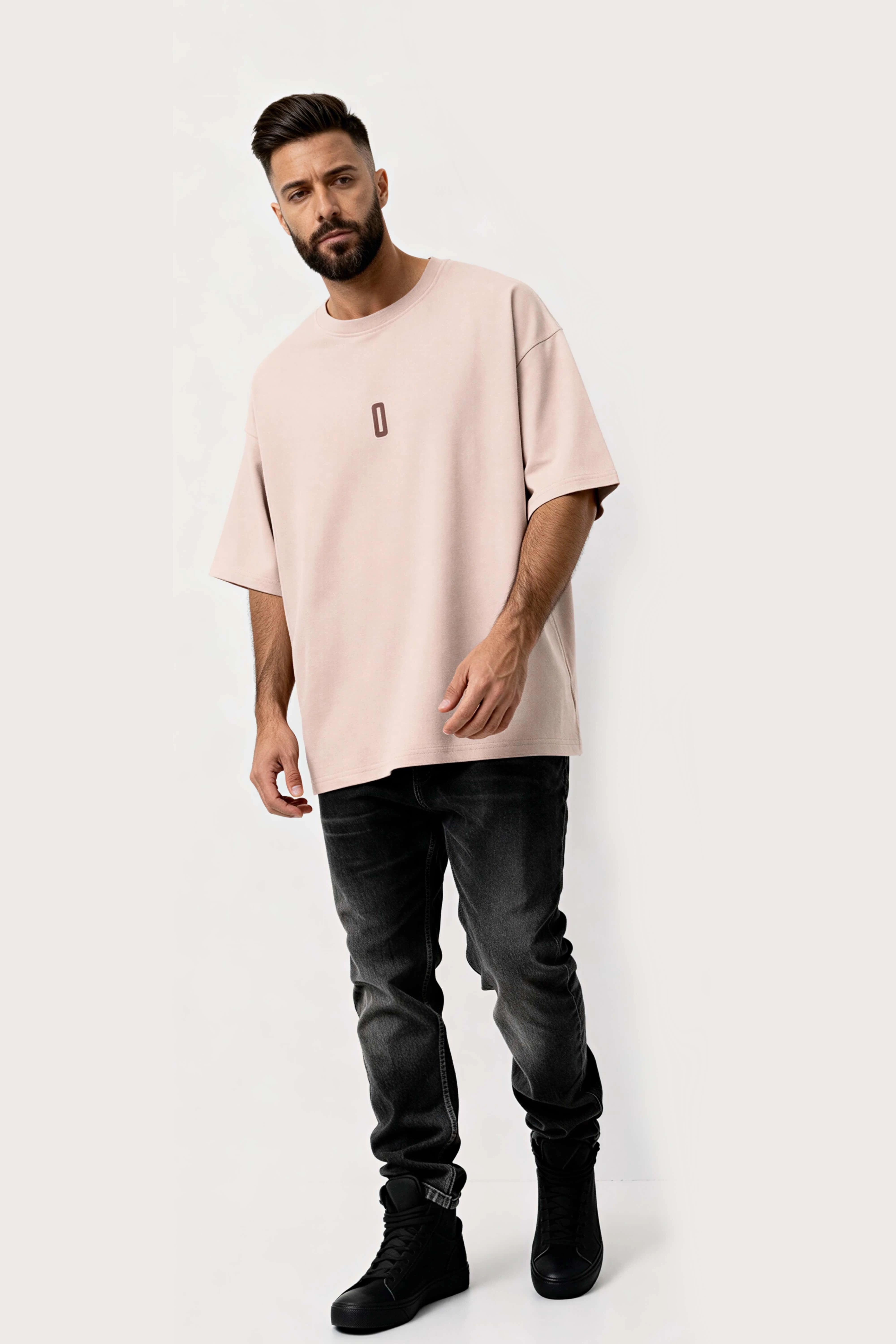 Relaxed fit Beige t-shirt – 0