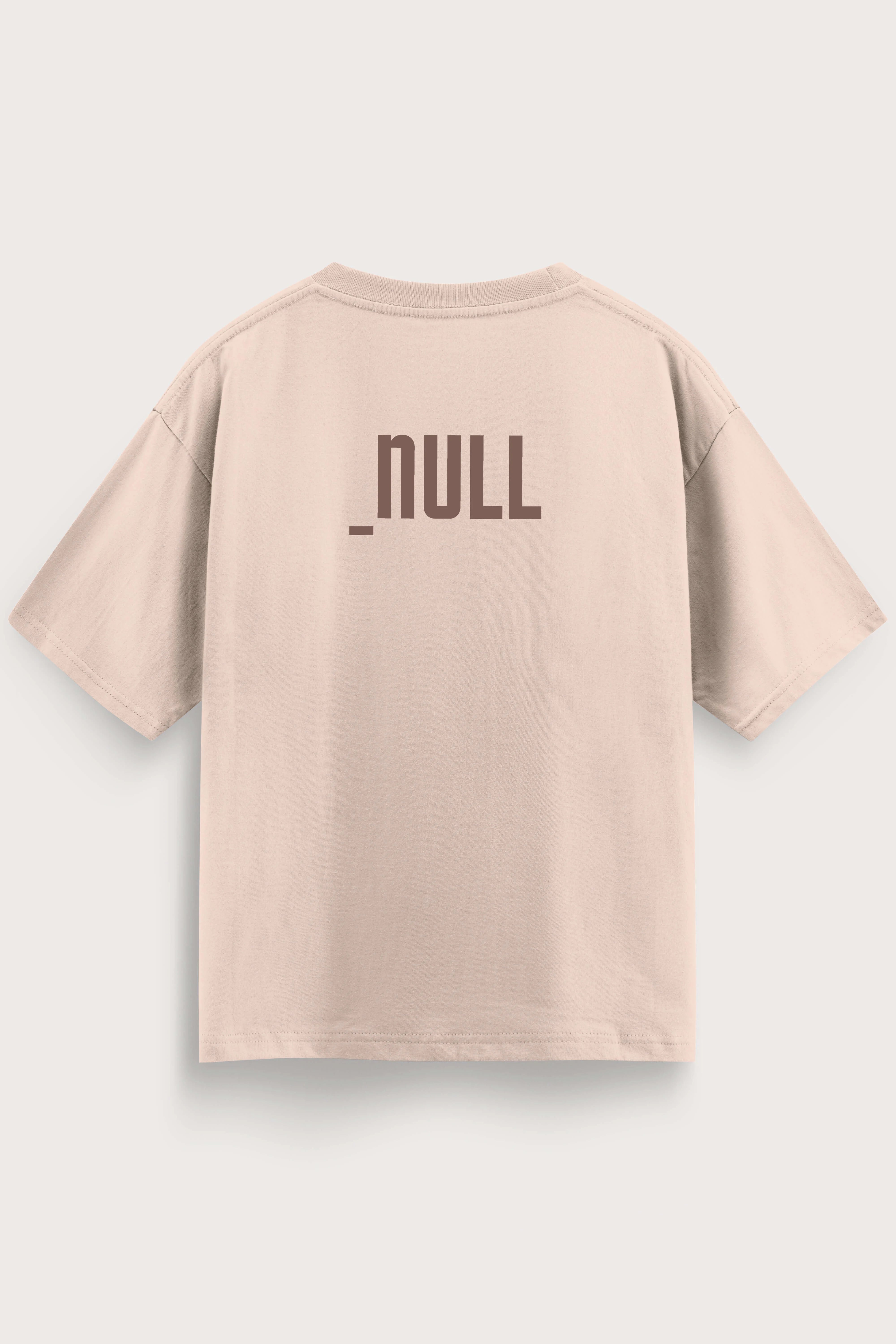 Relaxed fit beige t-shirt – null