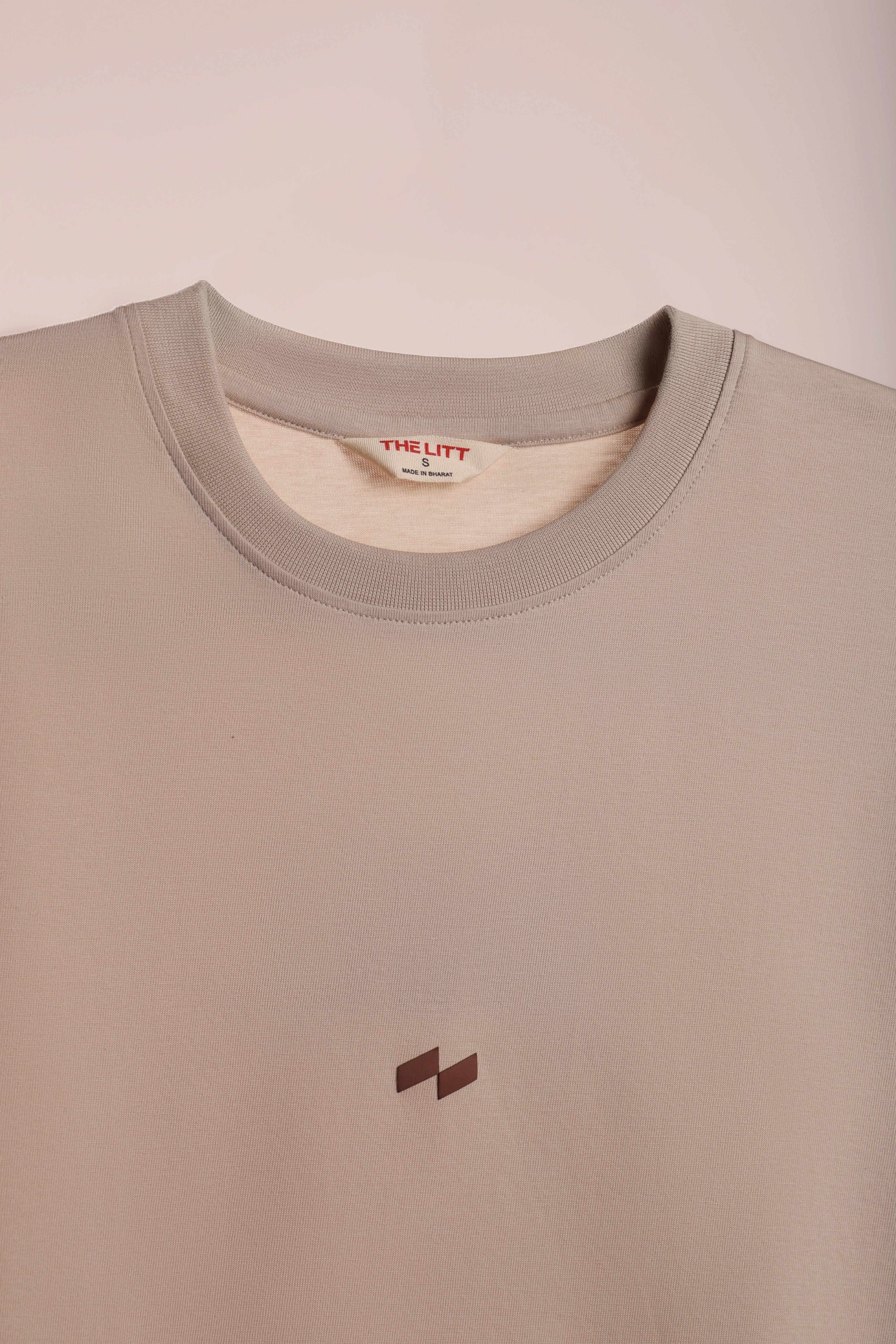 Relaxed fit beige t-shirt – null