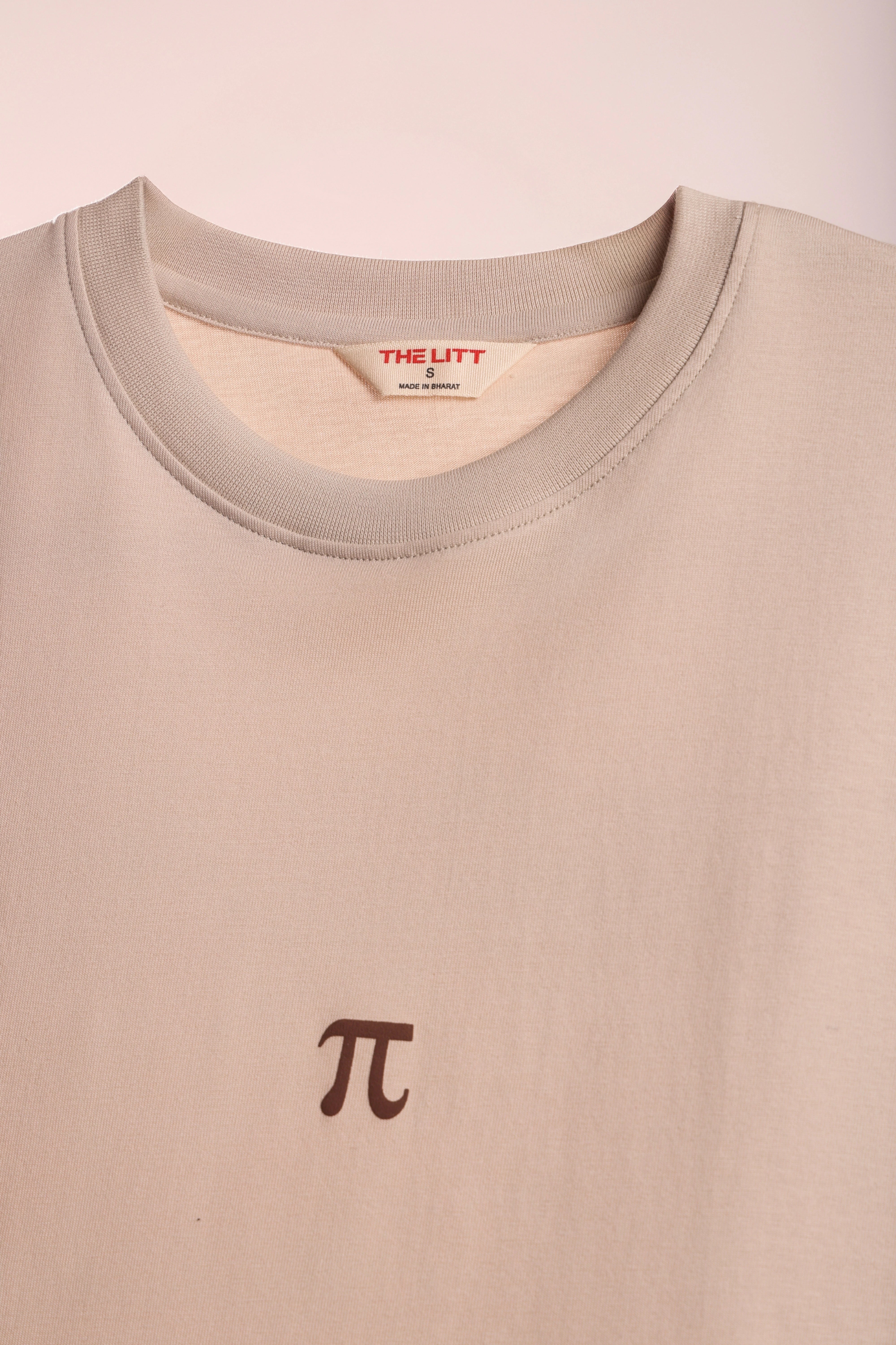 Relaxed fit beige t-shirt – pie