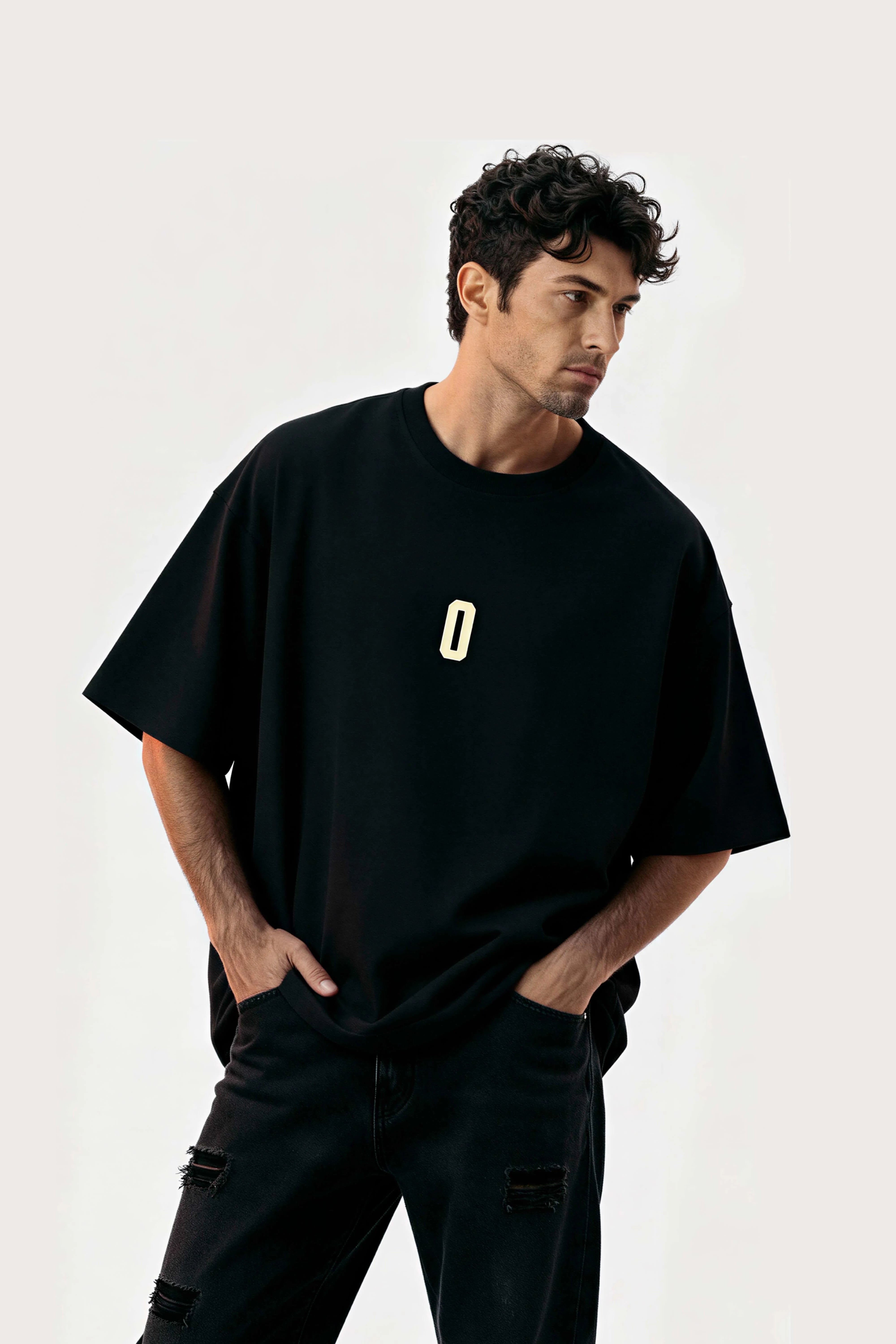 Relaxed fit Black t-shirt – 0