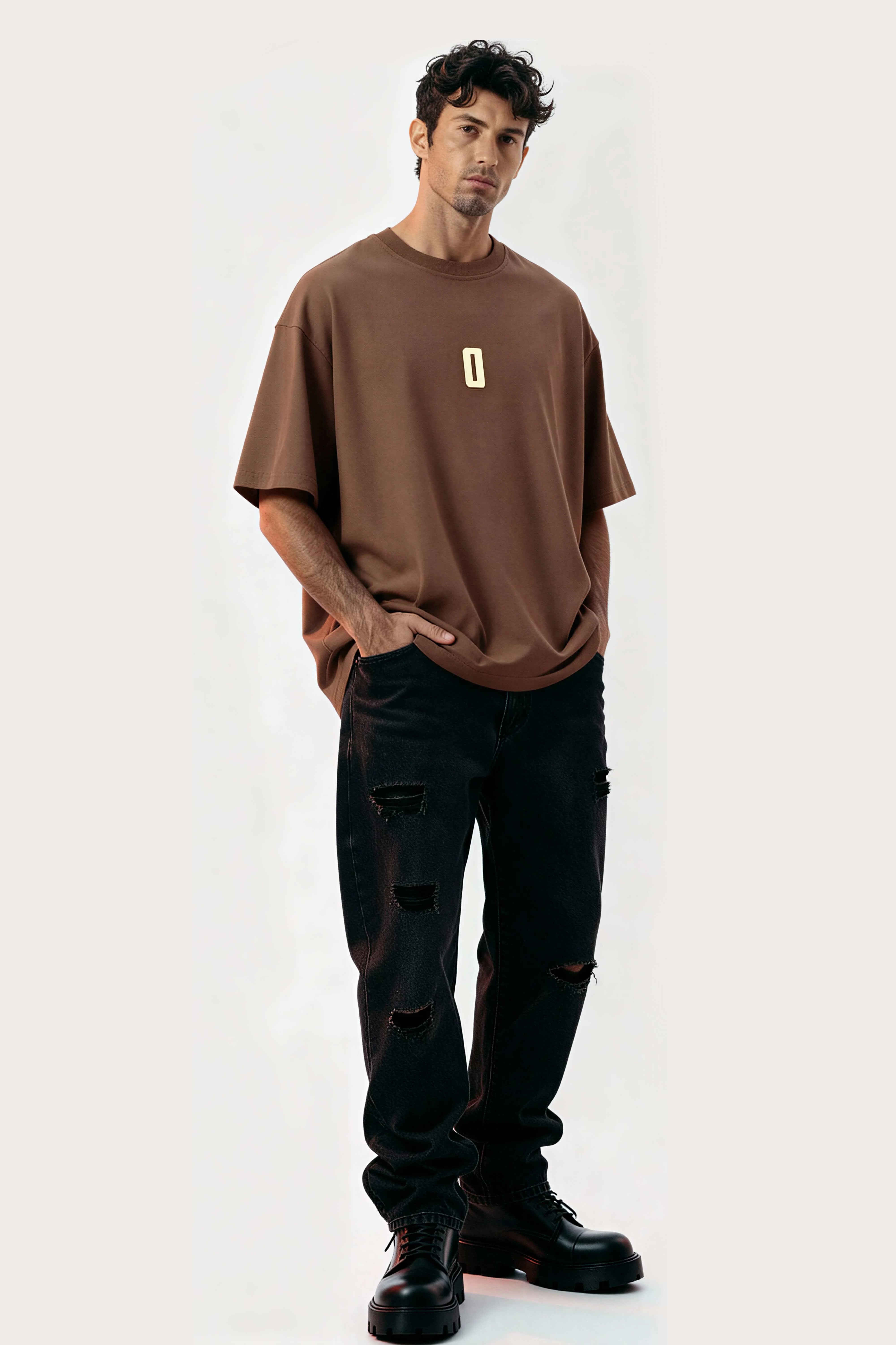 Relaxed fit Brown t-shirt – 0