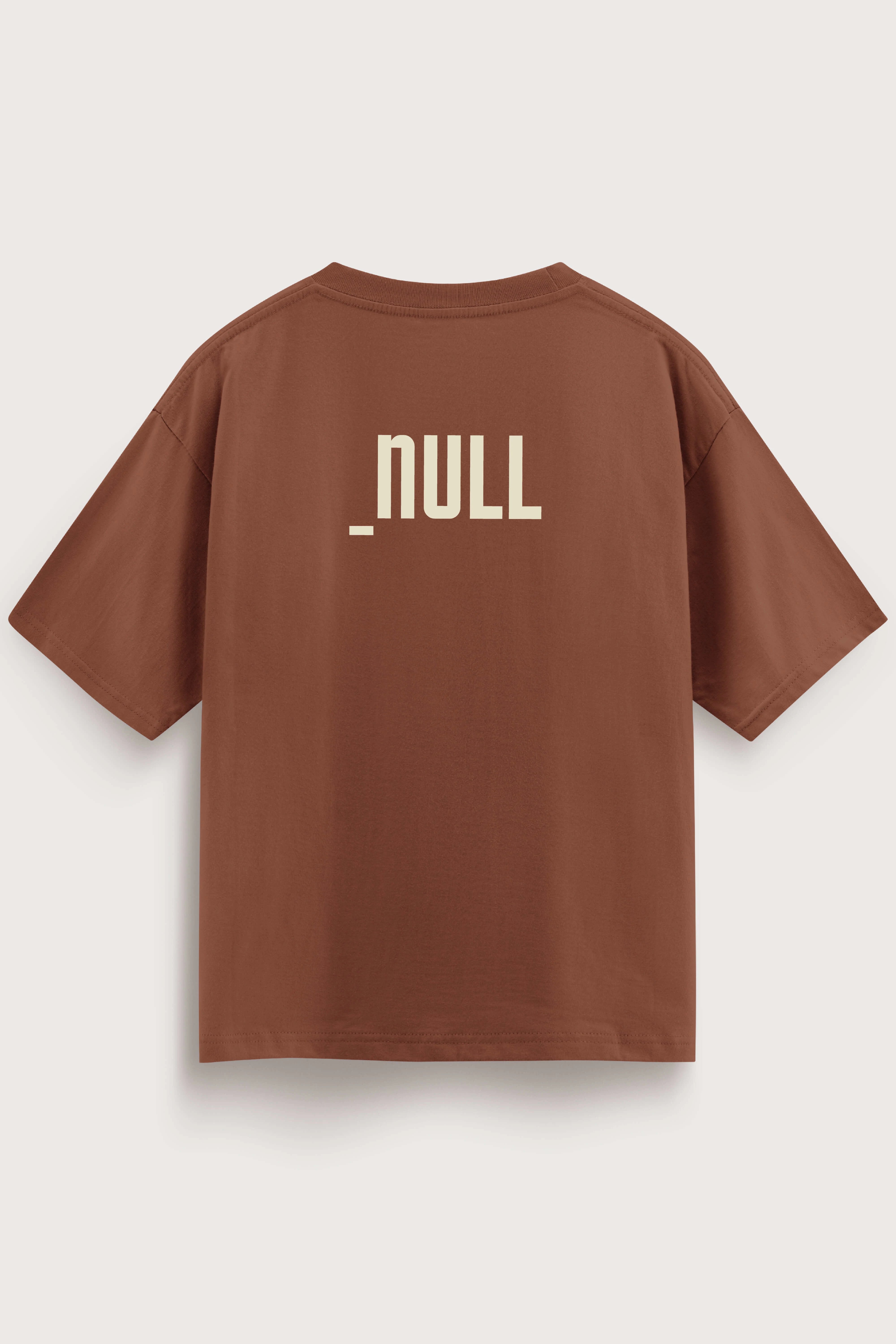 Relaxed fit brown t-shirt – null
