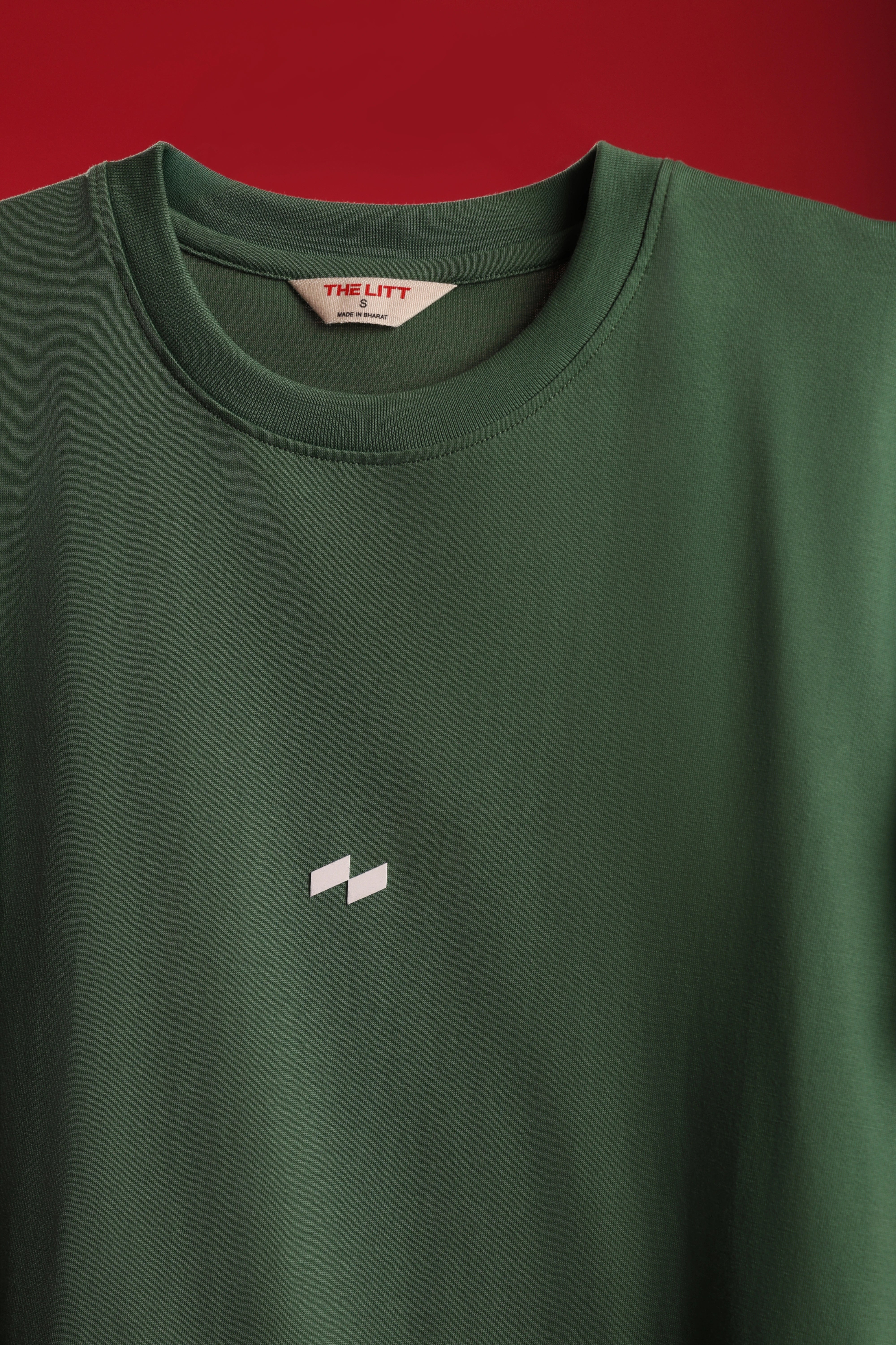 Relaxed fit green t-shirt – null