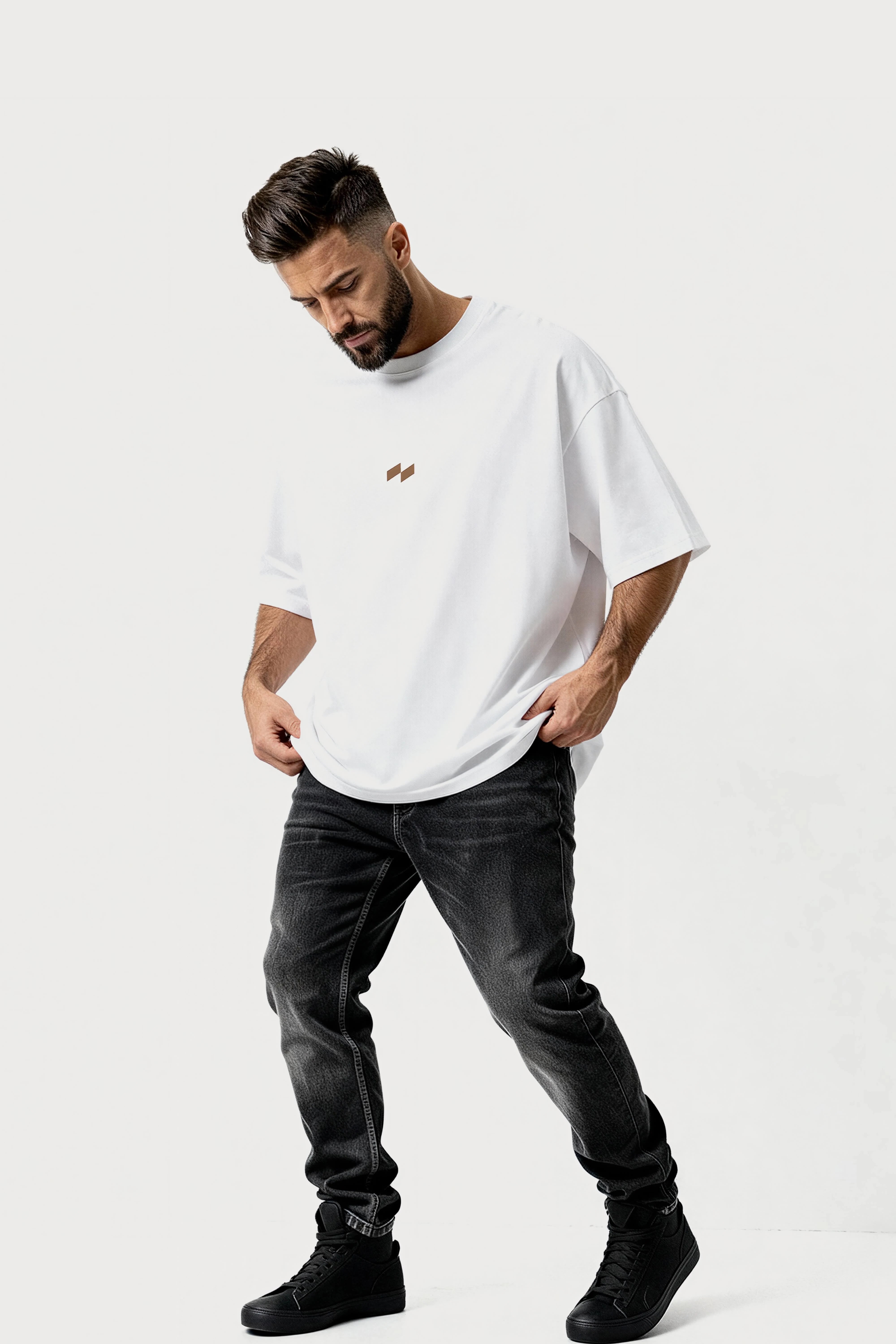 Relaxed fit white t-shirt – null